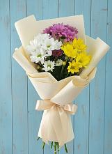Букет цветов из:  Хризантемы в Возрождение