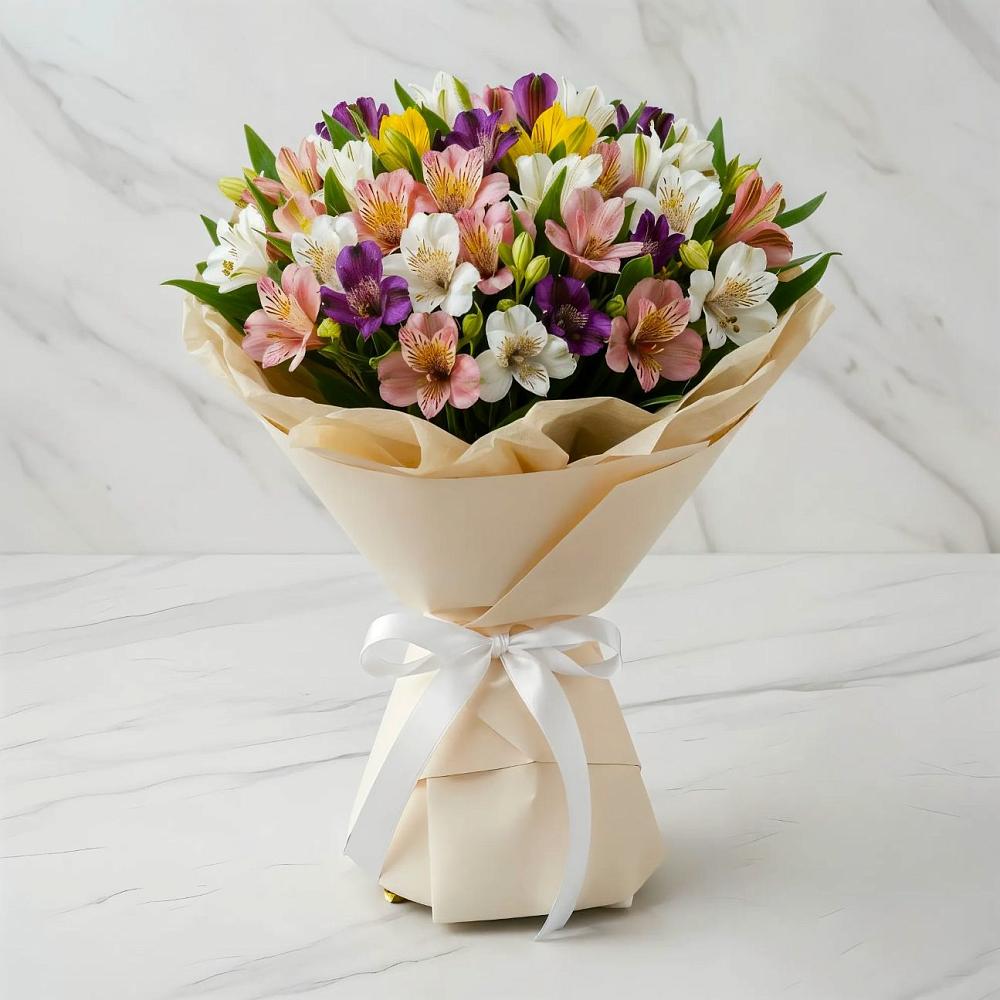 Букет цветов из: Альстромерии в Возрождение