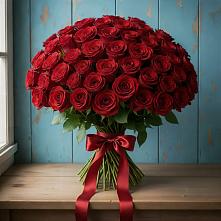Букет Красные розы Блэк Меджик в Возрождение