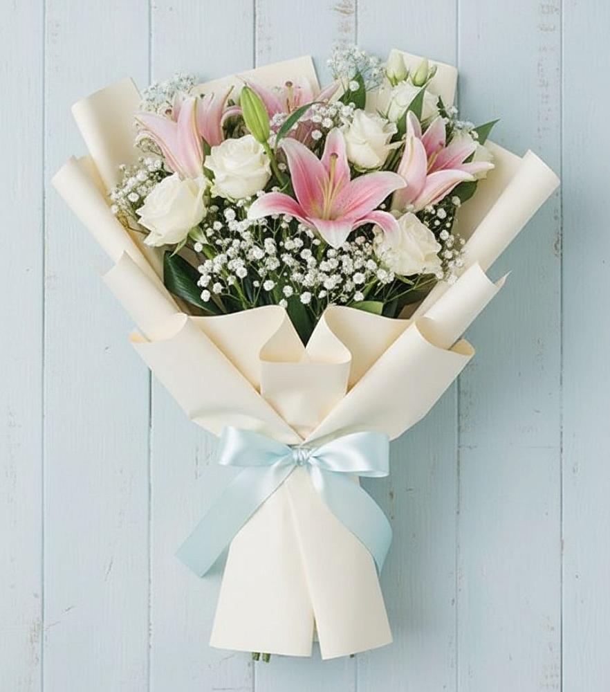 Букет цветов из: Лилии в Возрождение