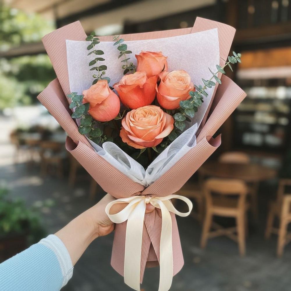 Букет цветов из: Розы в Возрождение