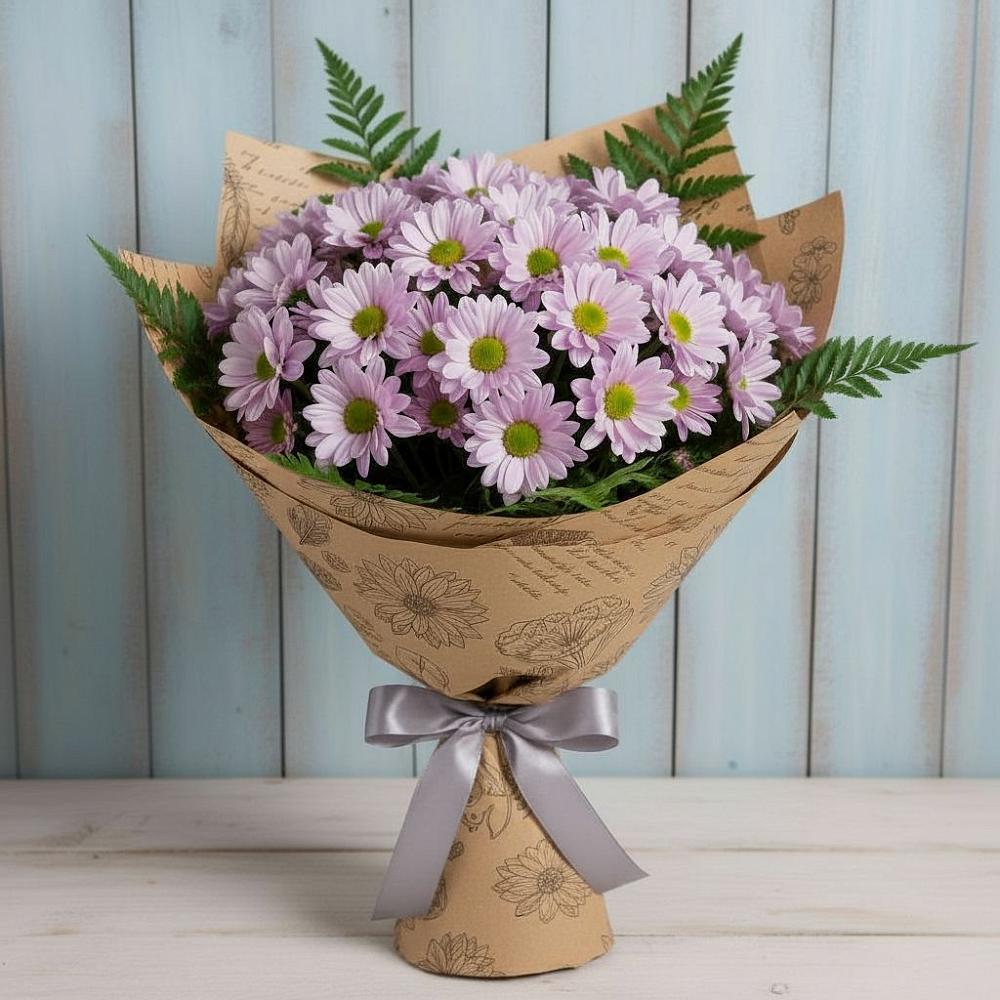 Букет цветов из: Хризантемы в Возрождение