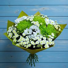 Букет цветов из:  Хризантемы в Возрождение