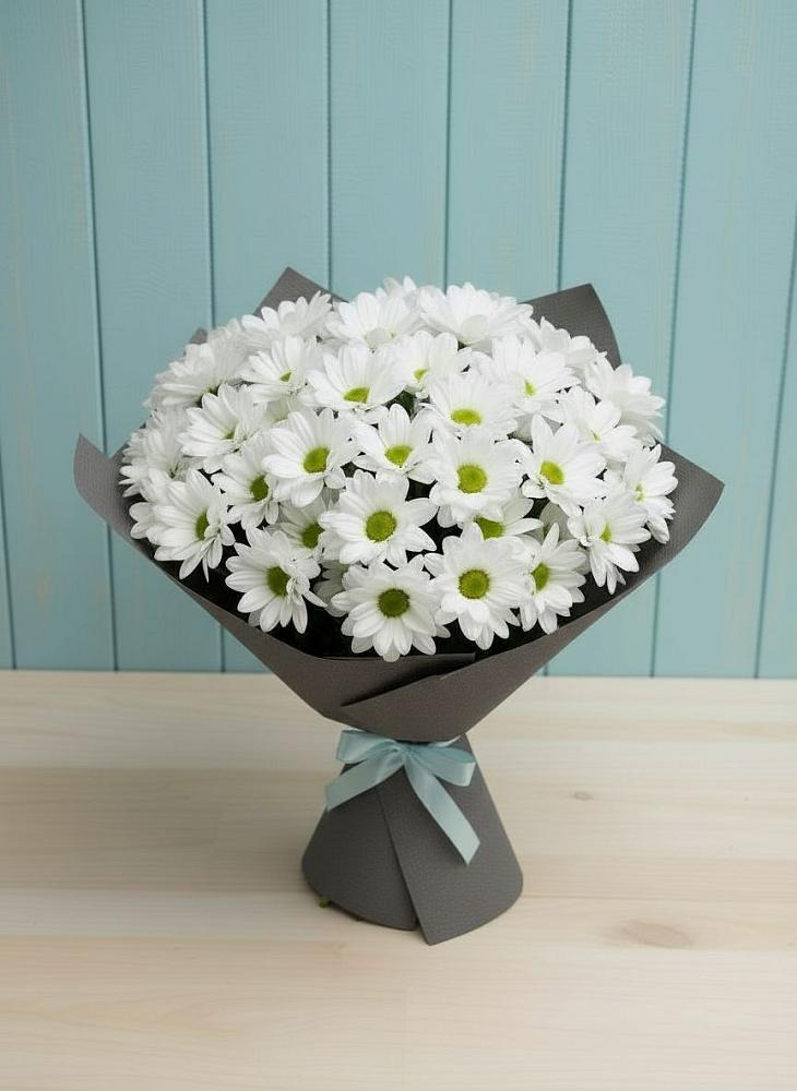 Букет цветов из: Хризантемы в Возрождение