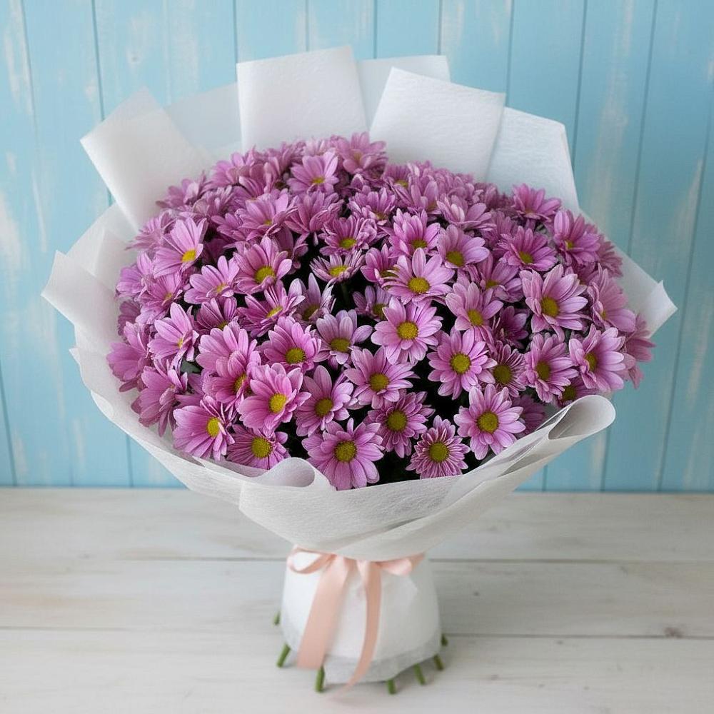 Букет цветов из: Хризантемы в Возрождение