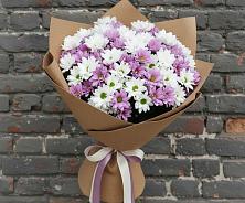 Букет цветов из:  Хризантемы в Возрождение