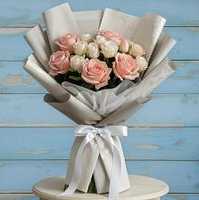 Букет цветов из:  Розы #REPLACE_PRED# Возрождение