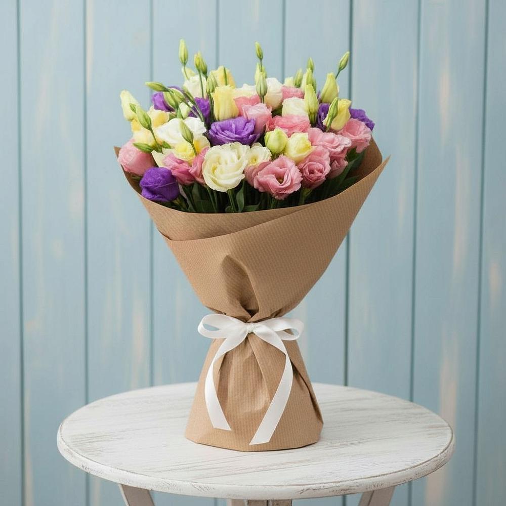 Букет цветов из: Лизиантусы в Возрождение